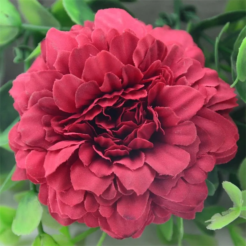 20pcs/lot 7cm  Artificial Silk Dahlia Daisy Chrysanthemum Flower Heads For Home Wedding Decoration Handmade DIY Fake Flowers