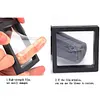  10 Pack 3D Floating Display Frame Stand Holder Coin Chip Jewelry Pin Display Stand Box