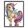 (Small Size)[Brand]Magic Unicorn - 14CT Counted Cross Stitch - 14*17cm - Animal