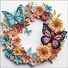 Butterfly Wreath-Special Shaped Diamond Painting Kit