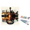 (US Local)Paint By Numbers Kit On Canvas DIY Oil Art Guitar Home Wall Decor40x40cm