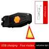LED Bicycle Tail Light, Photon Bicycle Light Tail Light, Photon Drop Bicycle Light, Bicycle Tail Light Rechargeable USB Bicycle Rear Cycling Light for Any Type of Seat Post