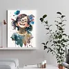 Little Girl Wearing Glasses-Paint by Numbers Acrylic Painting 40*50CM