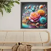 Diamond Painting-DIY Full Round Drill Rose Dandelion (40*40CM)