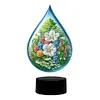 DIY 5D Diamond Painting Acrylic Water Drop Flower Night Light Lamp Home Decoration Ornament Gift Kit