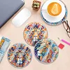[Upgrade]4Pcs Acrylic Special Shape Lion DIY Waterproof Diamond Painting Coaster