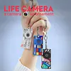Thumb Camera with Long Battery Life Mini Camera Keychain Bag Charms with 1.47In IPS Screen 1440p 2K for Beginners Teens and Adults