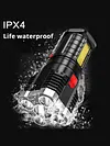 5COB+LED 500LM Portable Flashlight USB Rechargeable Power Display Torch