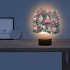 (US Local)Flower House Diamond Painting Night Light 5D DIY Diamond Art Lamp Home Decor