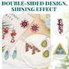 8 Pairs Double Sided Diamond Painting DIY Earring Making Kit for Women Girls