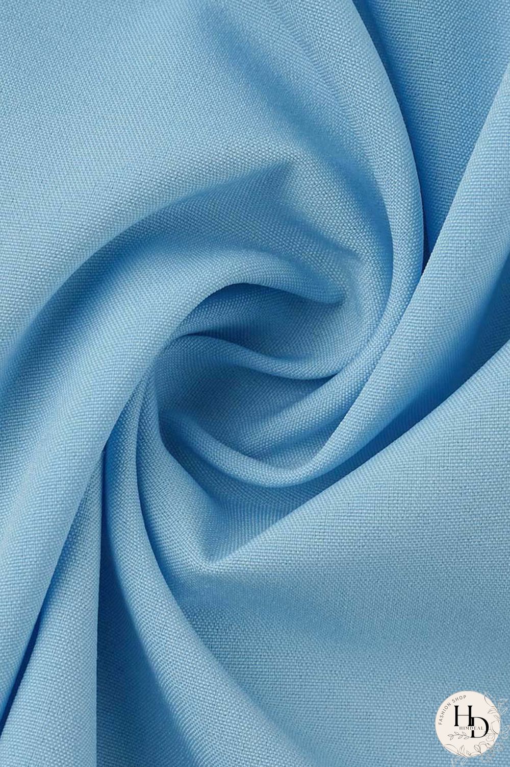 Sky Blue Fashion Casual Solid Asymmetrical Turndown Collar Tops