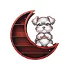 Lunar Design DIY Diamond Painting Wall Shelf 5D Diamond Embroidery Painting Kit