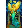 （Big Size)Greek Angel Girl Glass Painting-Paint by Numbers Acrylic Painting 40*70CM