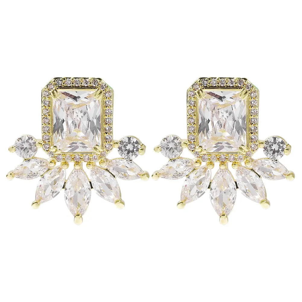 Dvacaman New Shiny Rhinestone Earrings Tassel Drop Earrings For Women Luxury Jewelry Long Dangle Earrings 2022 Party Accessories