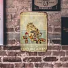 Chat et g&acirc;teau - Panneaux en &eacute;tain m&eacute;tallique(30*40cm)