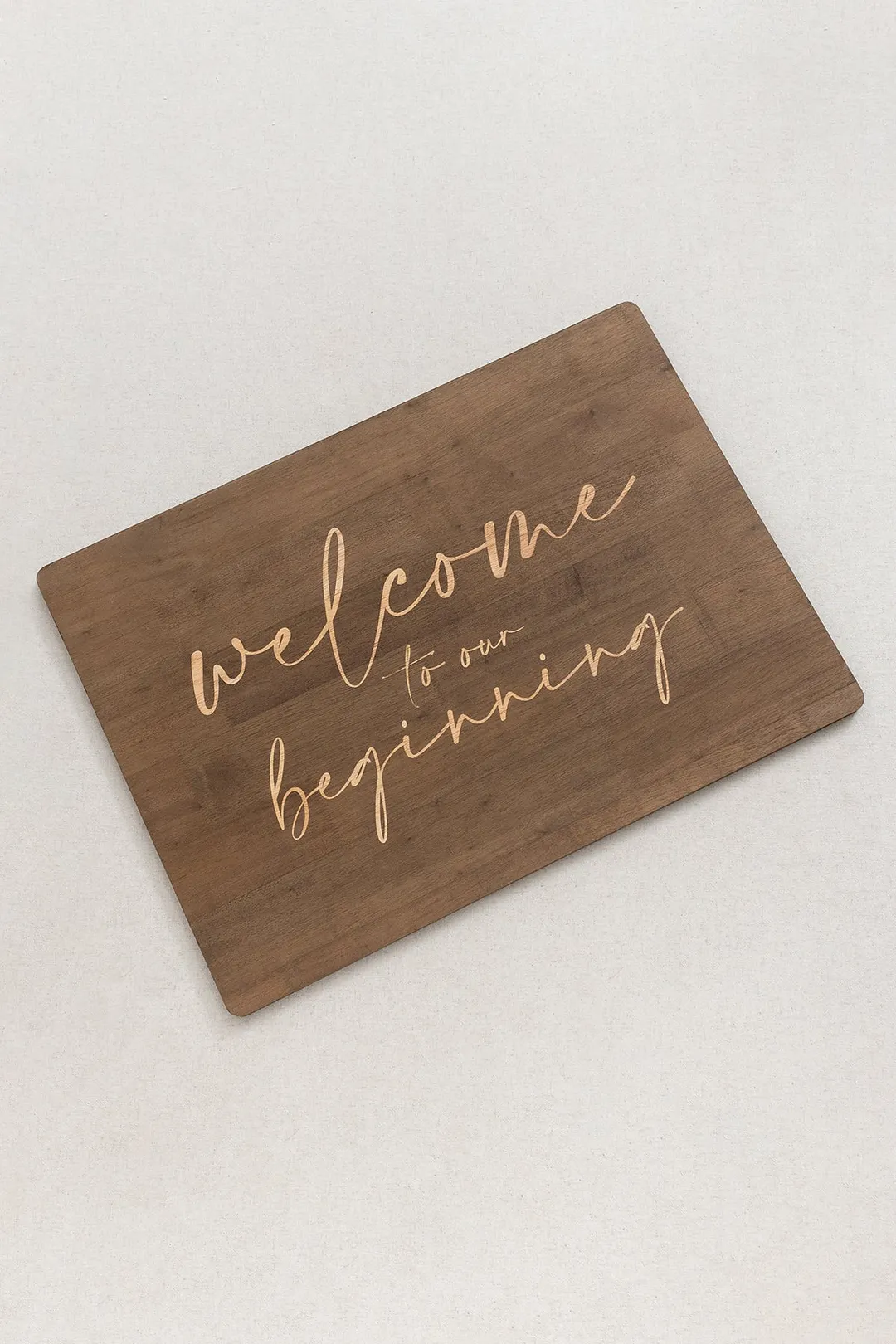 Flower Sign Decor in Marsala & Blush