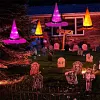 Halloween Chapeau de Sorci&egrave;re Rougeoyant Led Magicien