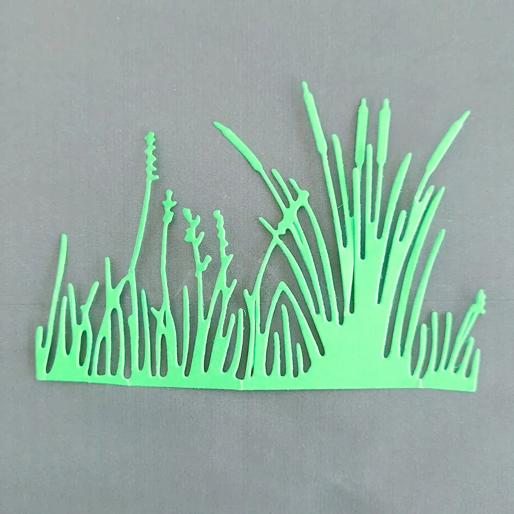 Green grass, flowers, decorative metal cutting dies, clipping books, paper knives, stamping moulds, new flowers