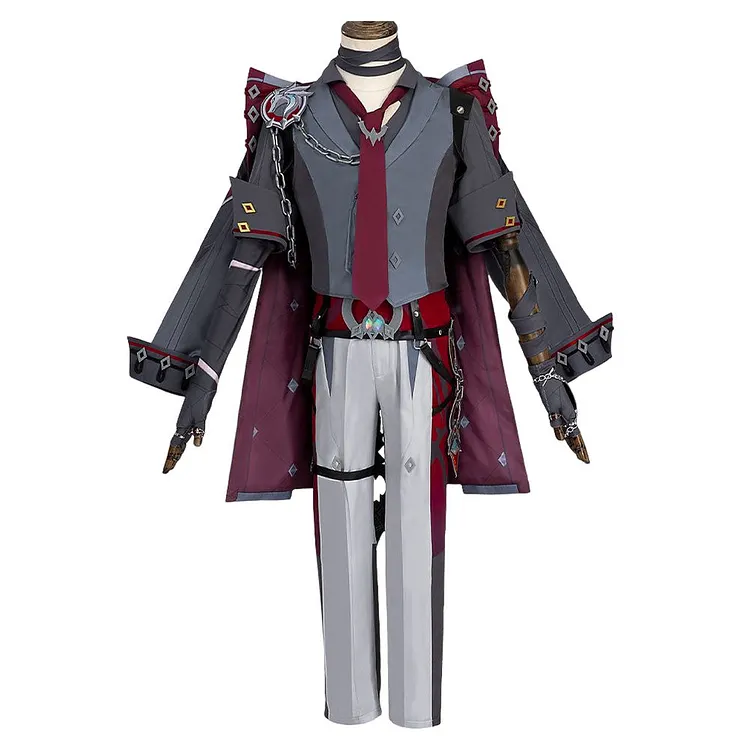 Genshin Impact Wriothesley Gray Set Outfits Cosplay Costume Halloween Carnival Suit