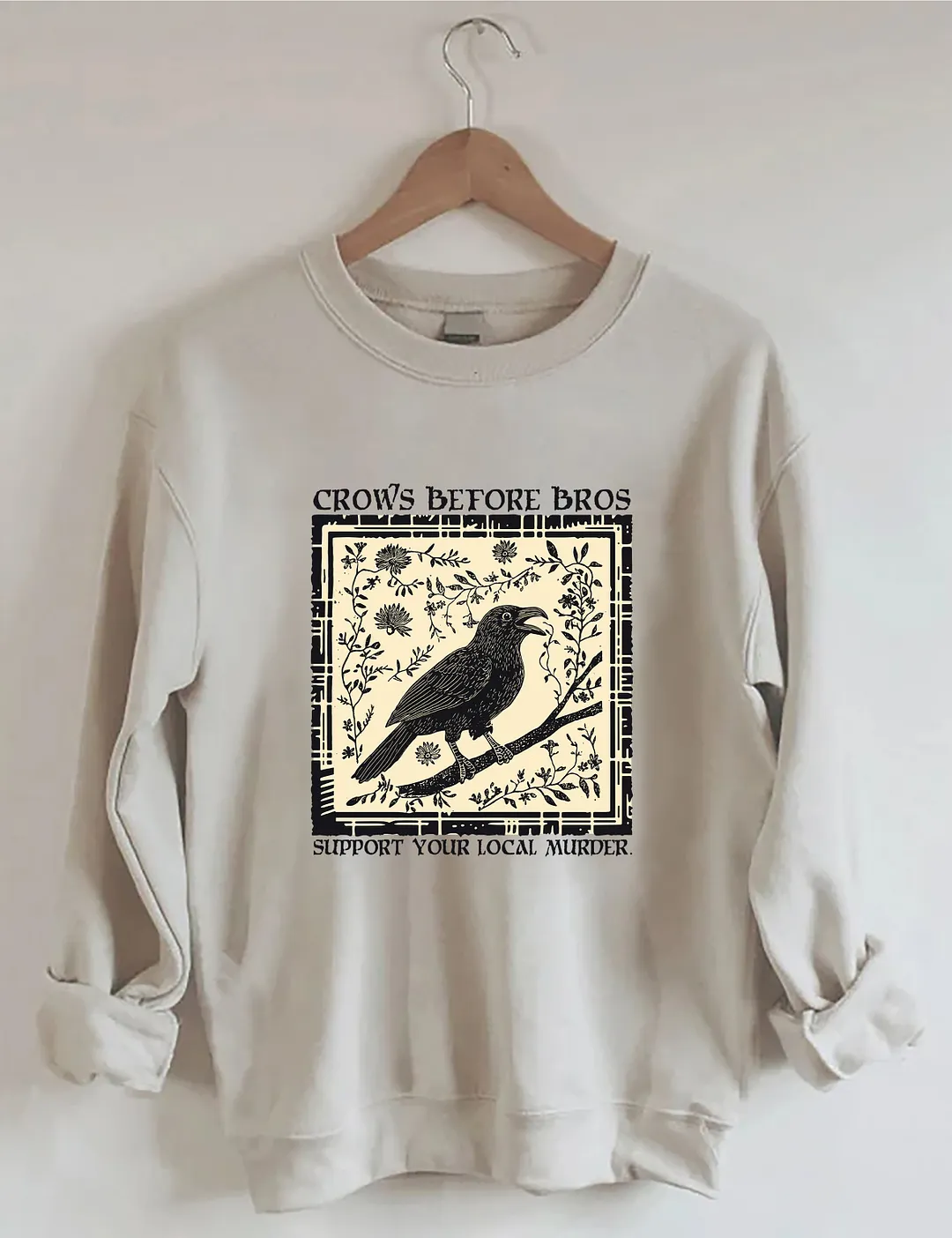 Funny Crows Before Bros Sweatshirt