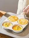 4-Cup Divided Omelet Pans Anti-Scald Medical Stone Frying Pan Thickened Skillet