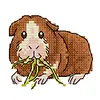 Guinea Pig - 14CT Stamped Cross Stitch 11*9cm/4.33*3.54in(Brand)
