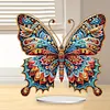 (US Local)5D DIY Special Shape Diamond Painting Desk Ornament Gorgeous Butterfly Decor Kit