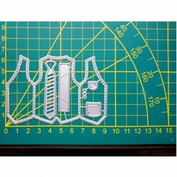 Vest Tie Metal Cutting Dies Stencils Scrapbook Embossing Paper Card Craft