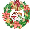 DIY Diamond Painting Garland Snowman Rhinestone Hanging Wreath Set 