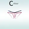 Sexy big pouch side hollow ice silk ultra-thin briefs