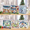 (US Local)6PCS DIY Diamond Art Greeting Cards Congratulations Cards & Gifts (Football)