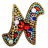 26 Letters 1pc Diamond Painting DIY Keychain Women Girl Bag Keyring Pendant Gift