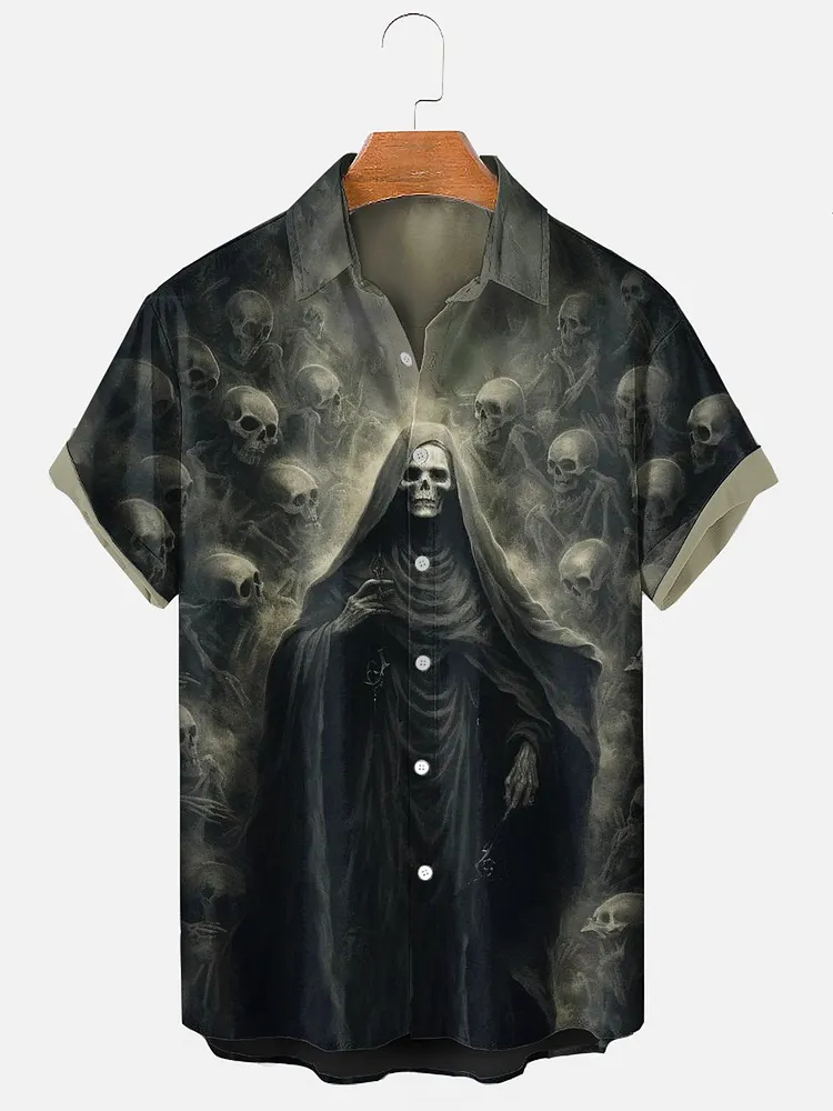 Men's Grim Reaper Halloween Shirt