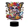 Acrylic Girl Skull Double Sided - 5D DIY Craft Lamp