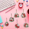 6PCS Diamond Painting Keyring Double Sided Diamond Painting Art Keychain Pendant