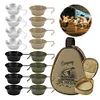 4Pcs 300ml Outdoor Sierra Bowl Stainless Steel Tableware for Backpacking Hiking
