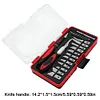 18Pcs Craft Knife Anti-Slip Handle Engraving Tool Multipurpose Sculpture Scalpel