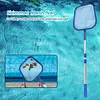 Swimming Pool Skimmer Net with Telescopic Pole Ponds Cleaning Debris Tools