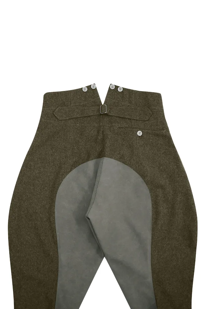   Elite German M1940 Brown Wool Mounted Troops Riding Breeches German-Uniform