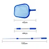 Swimming Pool Skimmer Net with Telescopic Pole Ponds Cleaning Debris Tools