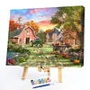 Village Scenery - Paint by Numbers Acrylic Painting 40x50cm