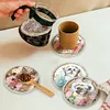 (US Local)[Upgrade]4Pcs Acrylic Special Shape Puppy DIY Waterproof Diamond Painting Coaster