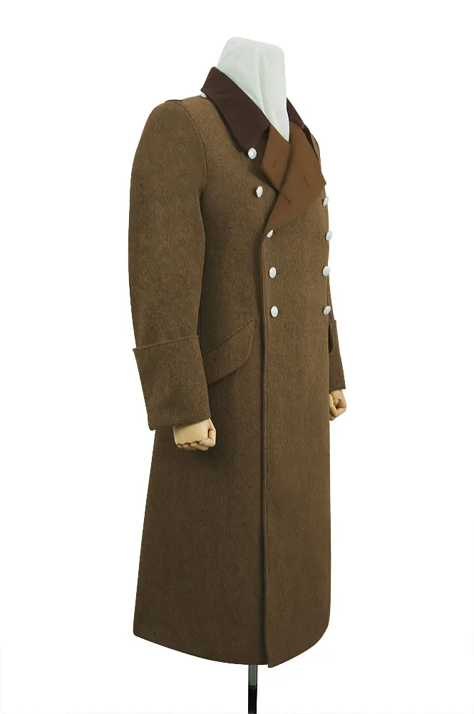   SA German General Brown Wool Greatcoat German-Uniform