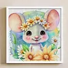 >SALE<Full Embroidery Eco-cotton Thread 11CT Printed Zodiac Rat Cross Stitch 40x40cm