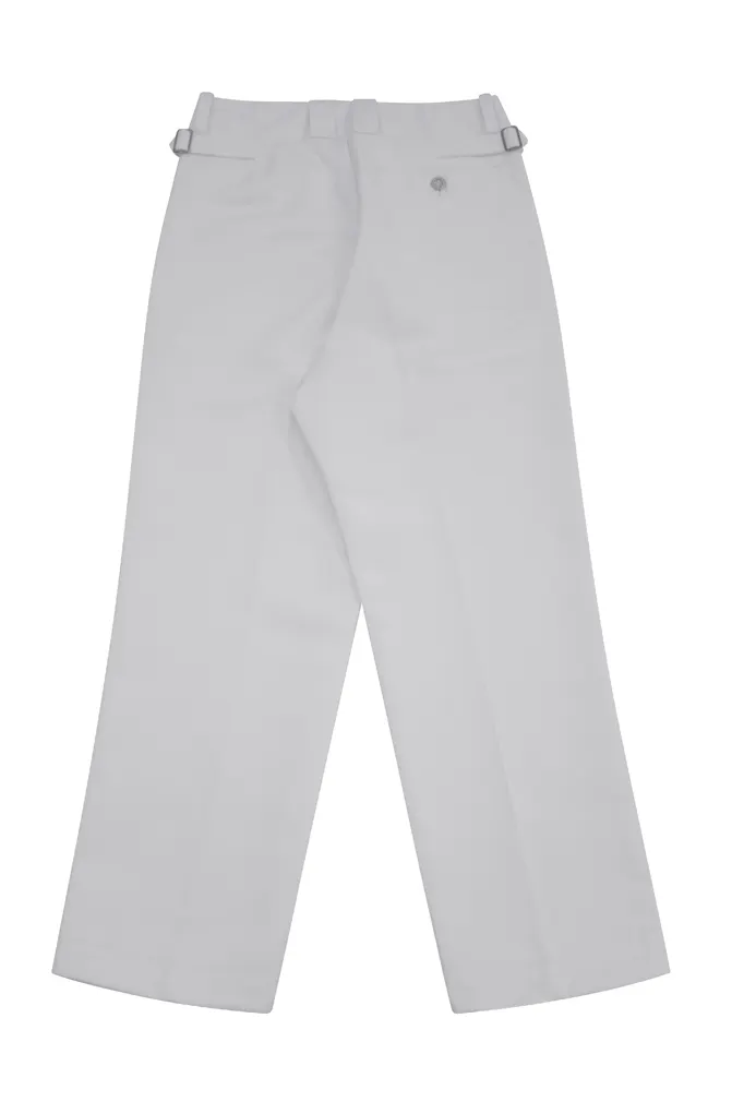   Kriegsmarine German White Officer Gabardine Straight Trousers German-Uniform