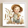 Farm Baby - 18CT Stamped Cross Stitch 25*25cm/9.84*9.84in
