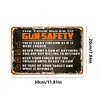 Gun Safety - Vintage Metal Signs - 20*30cm/30*40cm - Western