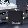 192KHz Digital to Analog Audio Converter SPDIF Optical to L/R RCA Converter
