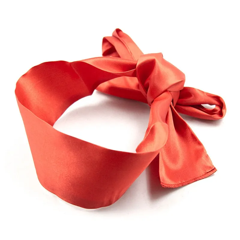 OJBK Sex Toys For Couples Multi Colors Eye Covers Erotic BDSM Bondage Tied Ribbon Role Play Accessories Silk Handcuffs For Women