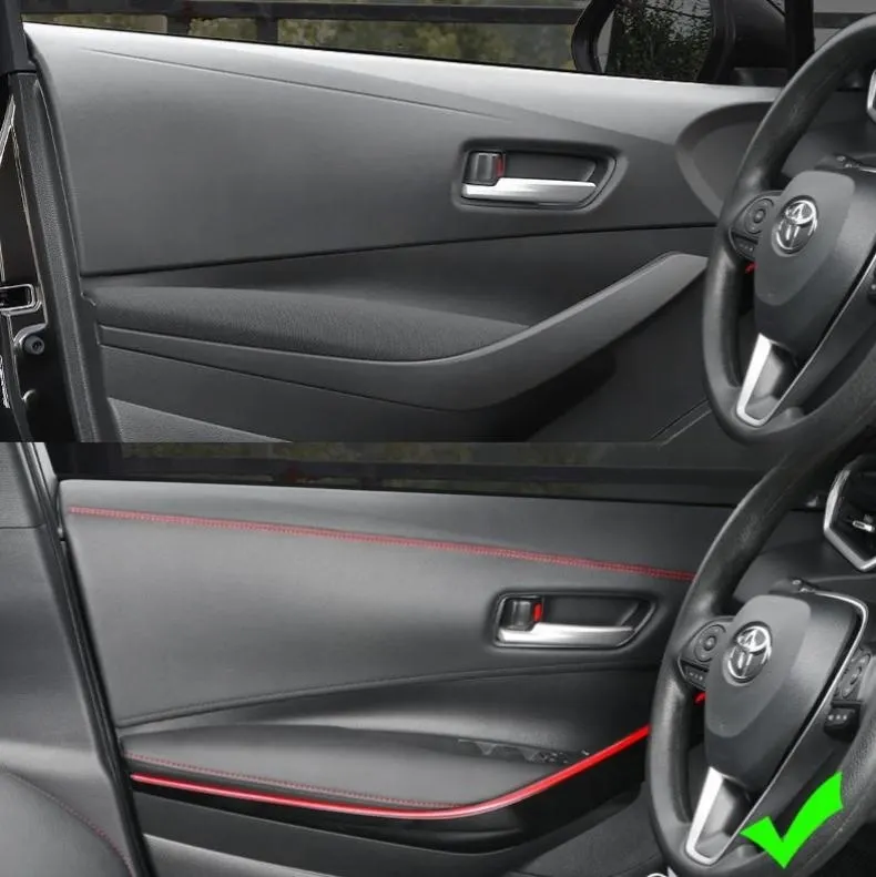 Car-specific leather interior trim strips door center console gaps dashboard trim strips  modification supplies